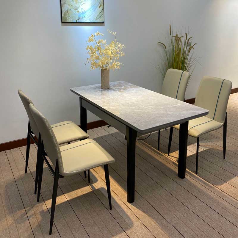 Bàn ăn thông minh kéo dài 110cm-140cm có sẵn bếp từ BA671