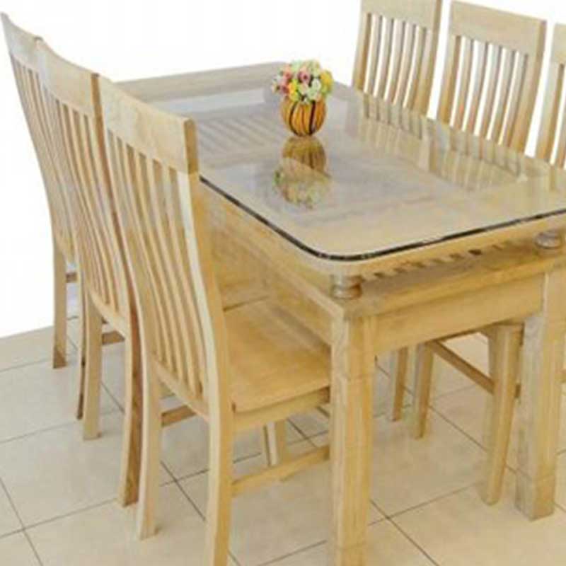 Bộ bàn ăn 6 ghế gỗ sồi Nga nhập khẩu BA266