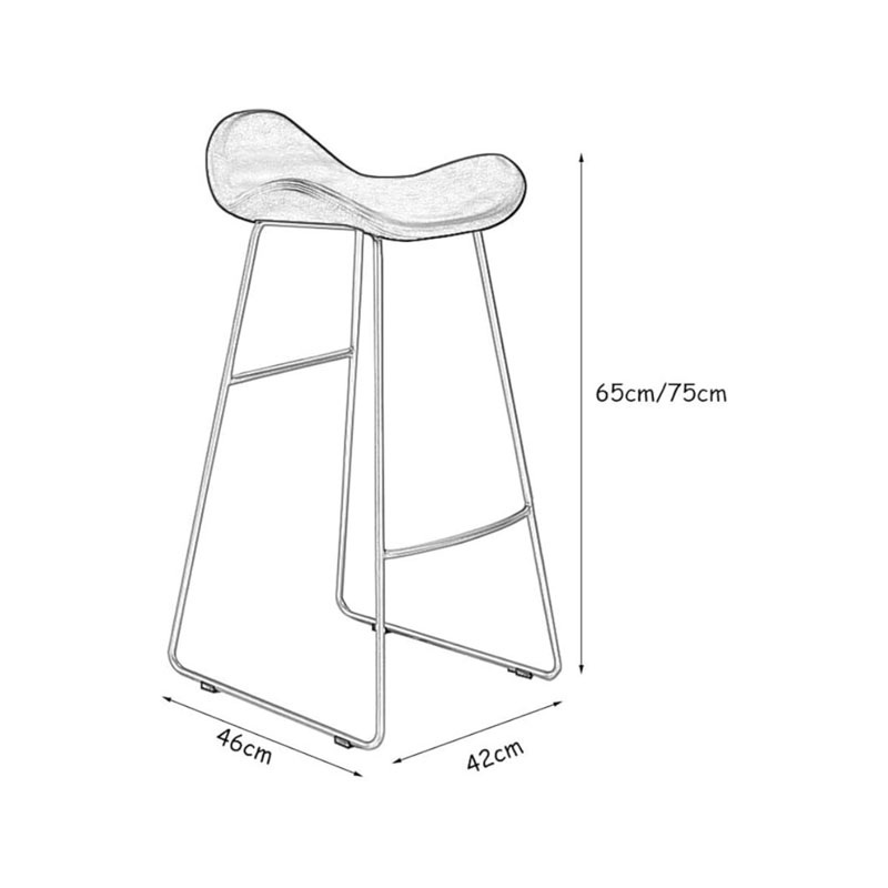 Ghế bar nệm da chân tháp thời trang hiện đại GB662