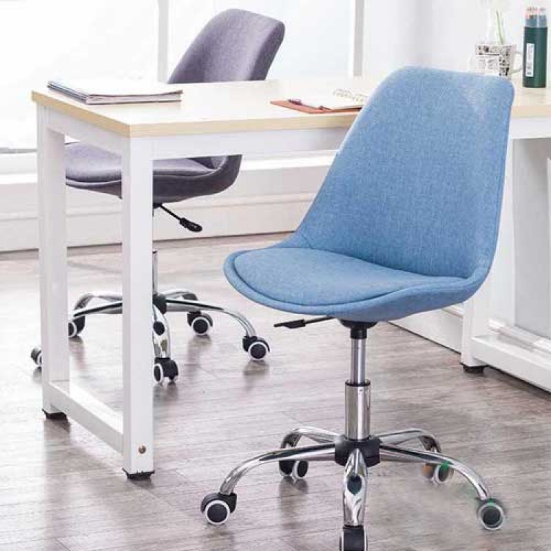 Ghế bọc đệm vải nỉ chân bánh xe xoay nâng hạ GB202
