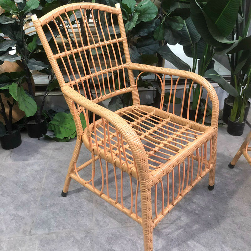 Bộ bàn ghế tay ngài vàng mây nhựa cao cấp BM958