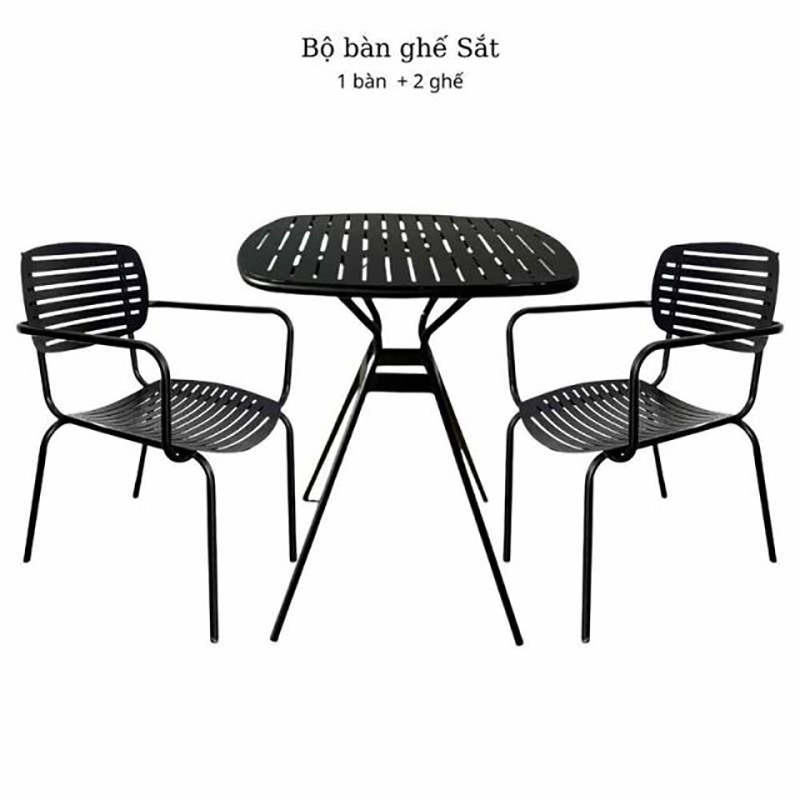 Bàn cafe, bàn sân vườn ngoài trời sắt sơn tĩnh điện BS320