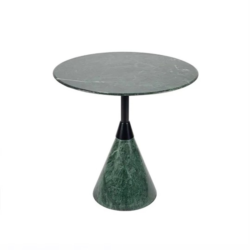Bàn tab sofa đế đá xanh Ấn Độ tự nhiên mặt bàn tròn đường kính 45cm BC300