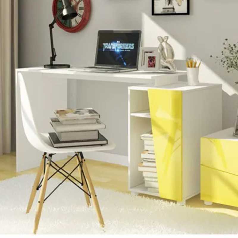 Bàn học tại nhà thiết kế hiện đại với ghế Eames BH366