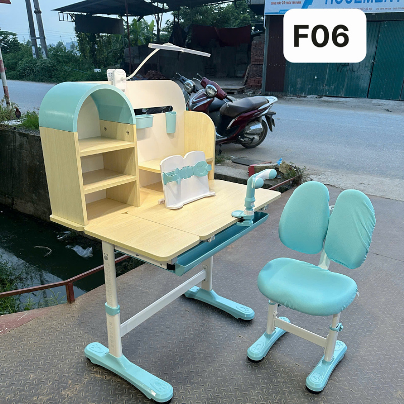 Bộ bàn học thông minh F06 giúp bé học tập thoải mái và bảo vệ mắt, tăng hiệu suất học tập BH800