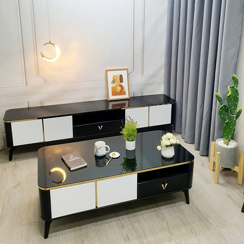 Bàn trà mặt kính cường lực sang trọng, thiết kế mới BT900