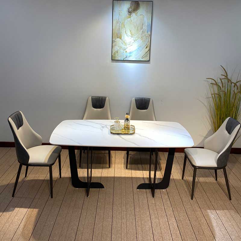 Bộ bàn ghế ăn mặt đá kích thước 1m6 x 0.8m BA926