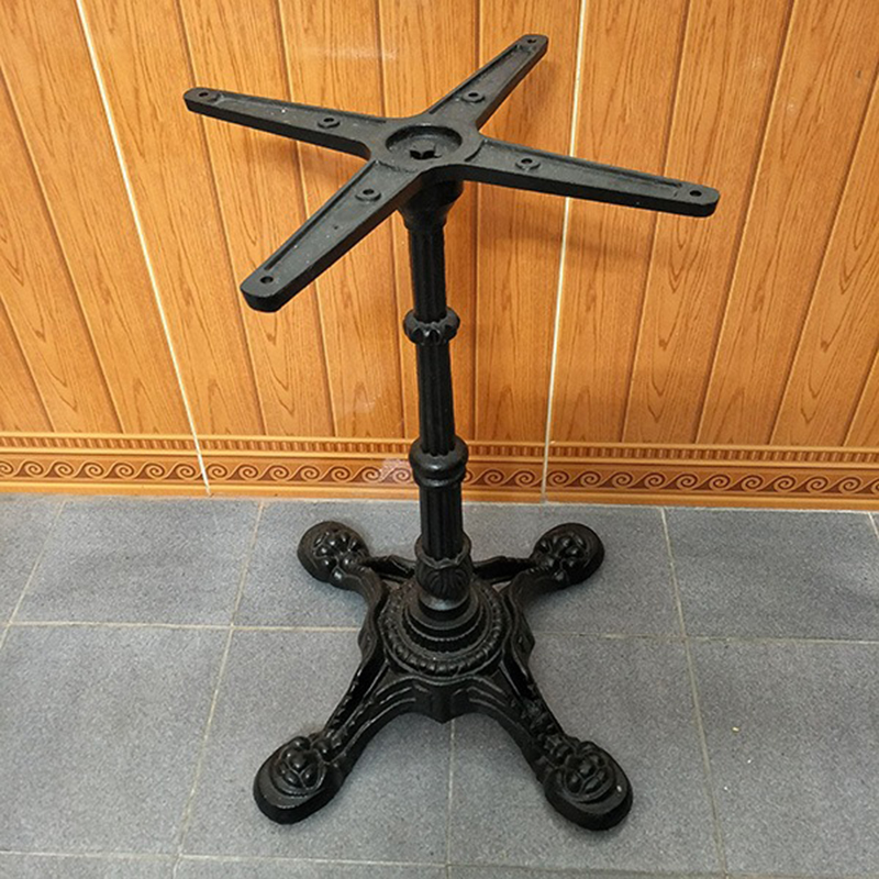Chân bàn cafe chất liệu gang đúc hình chân rùa ống BB222