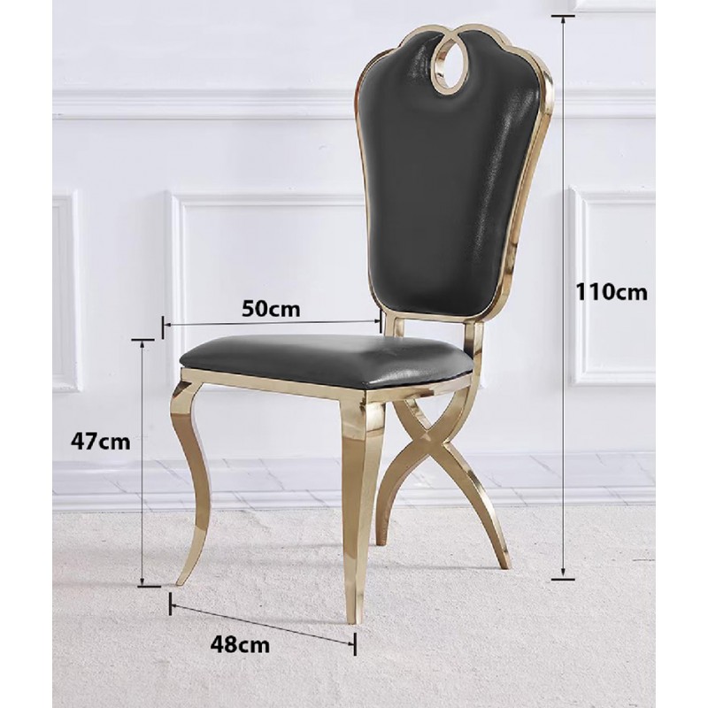 Ghế ăn Victoria tân cổ điển mạ vàng cao cấp GA200