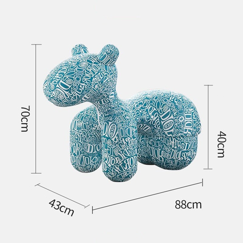 Ghế Pony Chair, ghế Fendi Chair hình thú cao cấp Decor phòng khách phòng ngủ GG244