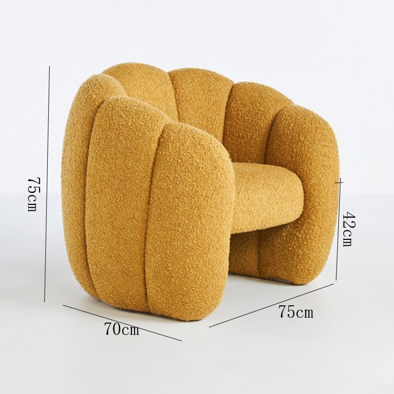 Ghế Sofa thư giãn lông cừu mềm mại hình bí ngô thời trang GG285