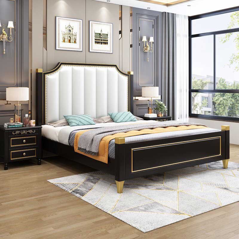 Giường ngủ nhập khẩu 1m8x2m bọc da cao cấp GN856
