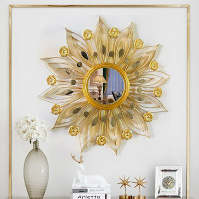 Gương treo tường Decor mạ vàng cao cấp MD073