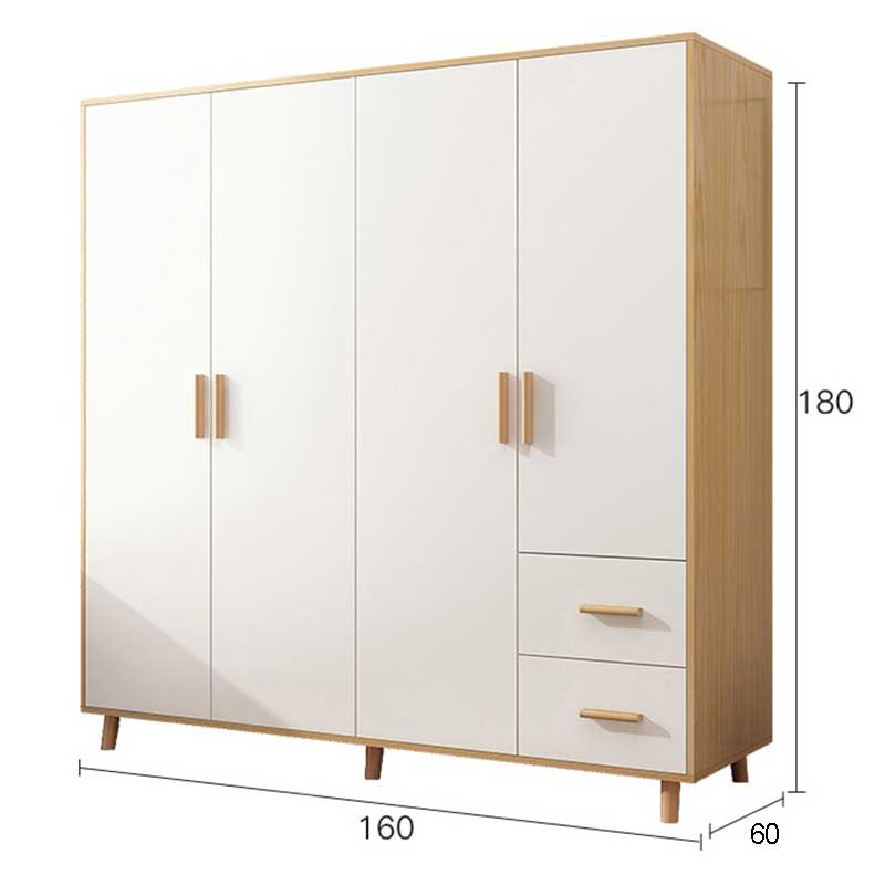 Tủ quần áo gỗ công nghiệp 4 cánh cao cấp TQ200