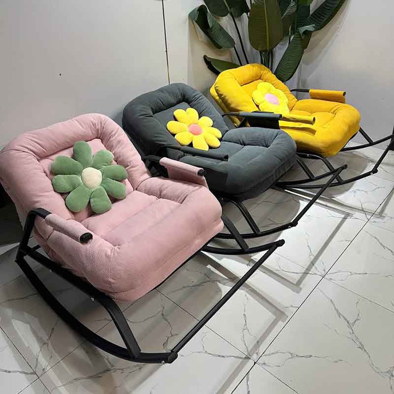 Ghế lười bập bênh bọc vải nỉ nhiều màu cute decor phòng cực xinh GG731
